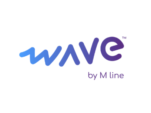 wave by m line logo
